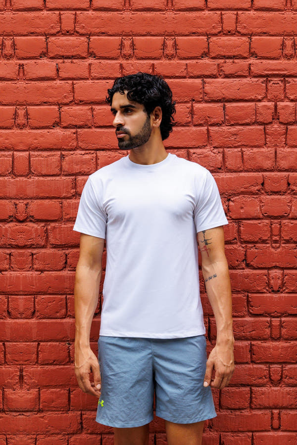 Bamboo Crew Tee – White
