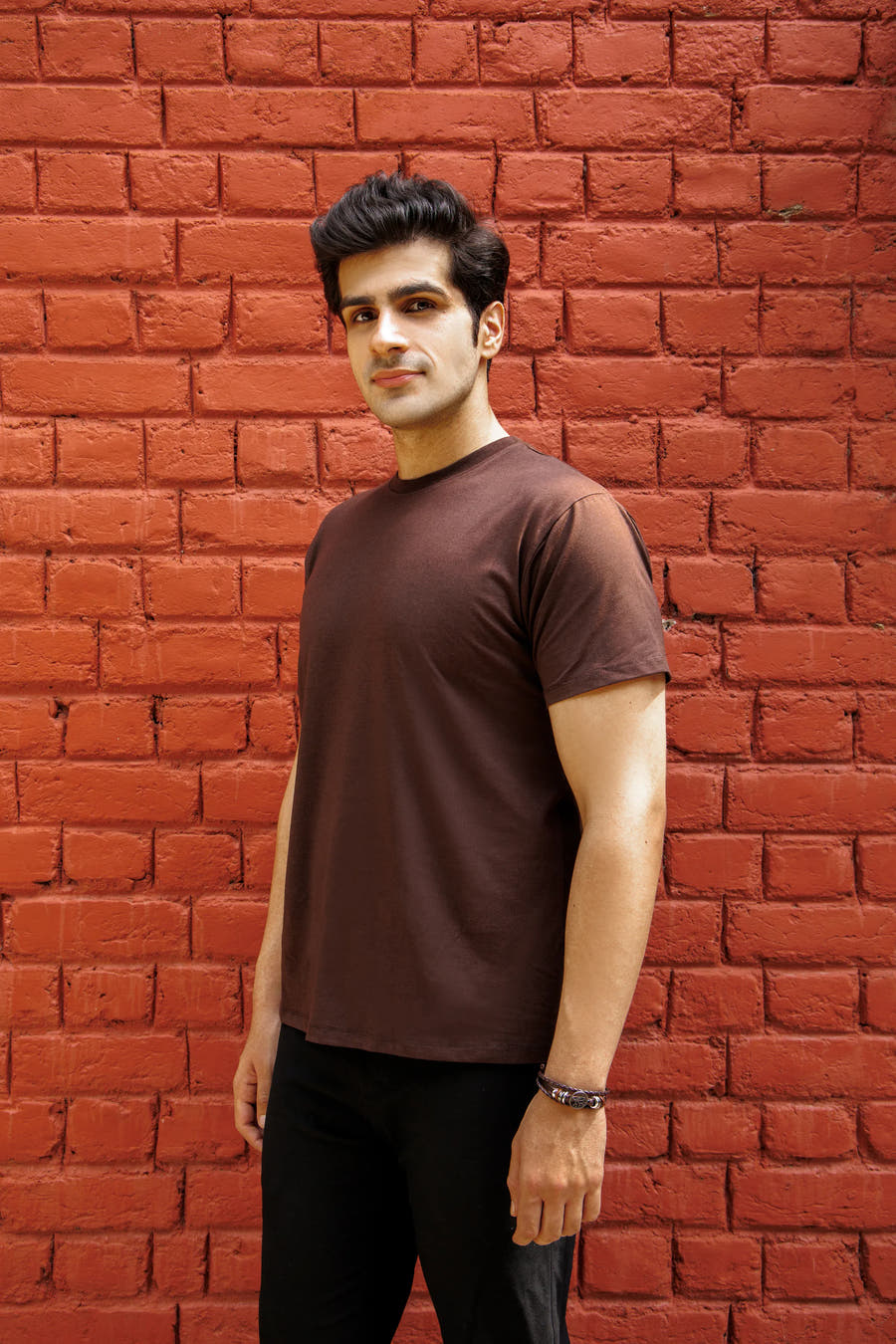 Bamboo Crew Tee – Coffee