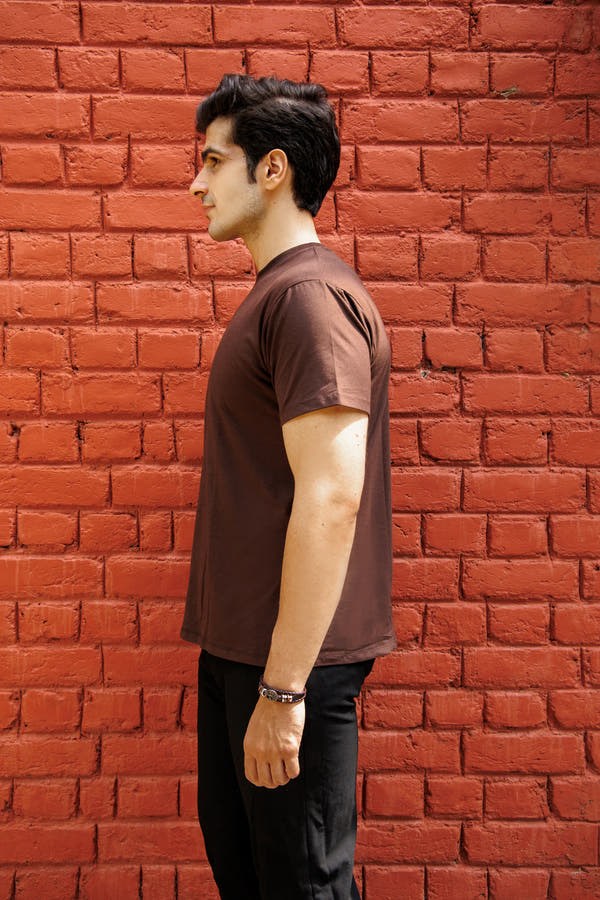 Bamboo Crew Tee – Coffee