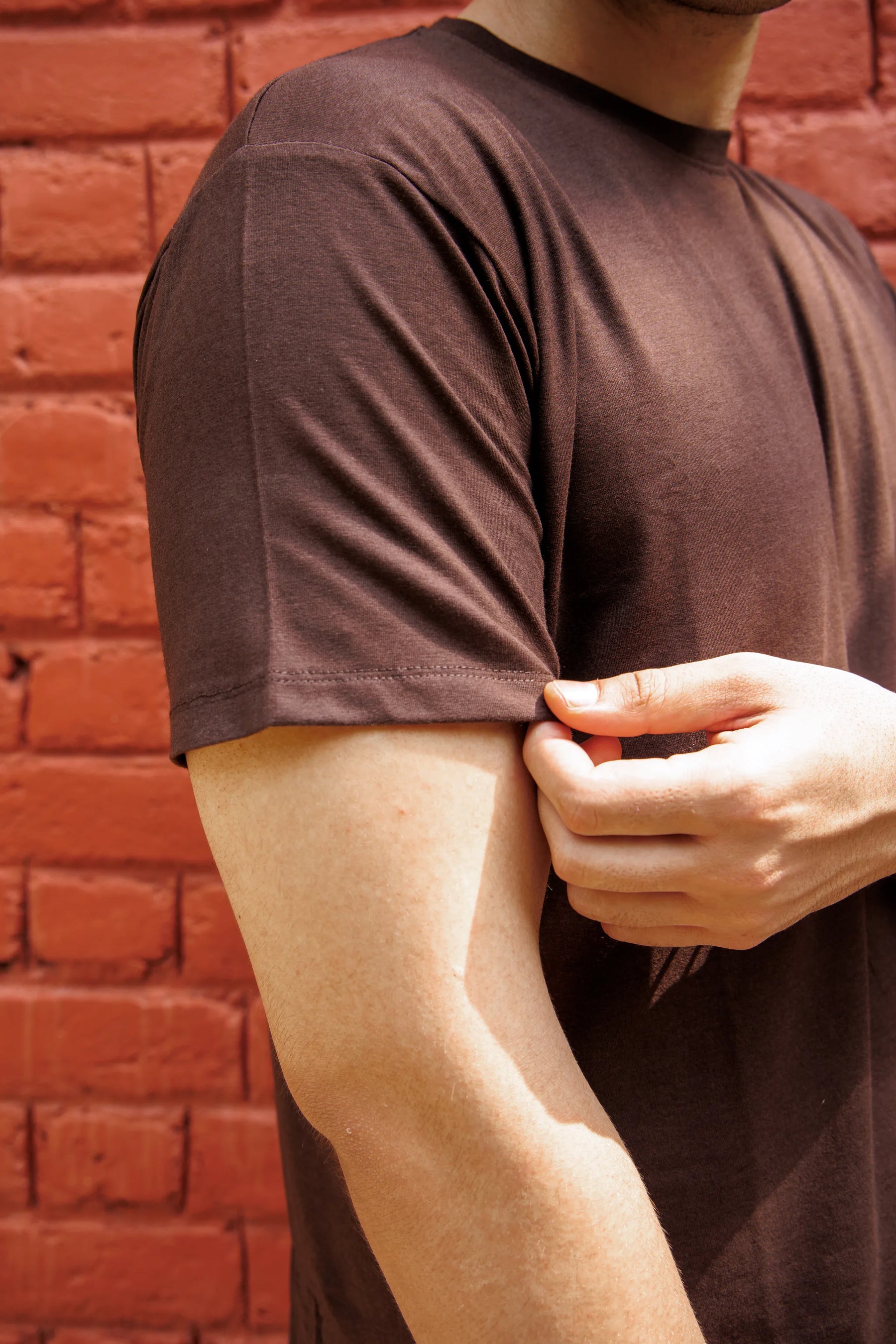 Bamboo Crew Tee – Coffee