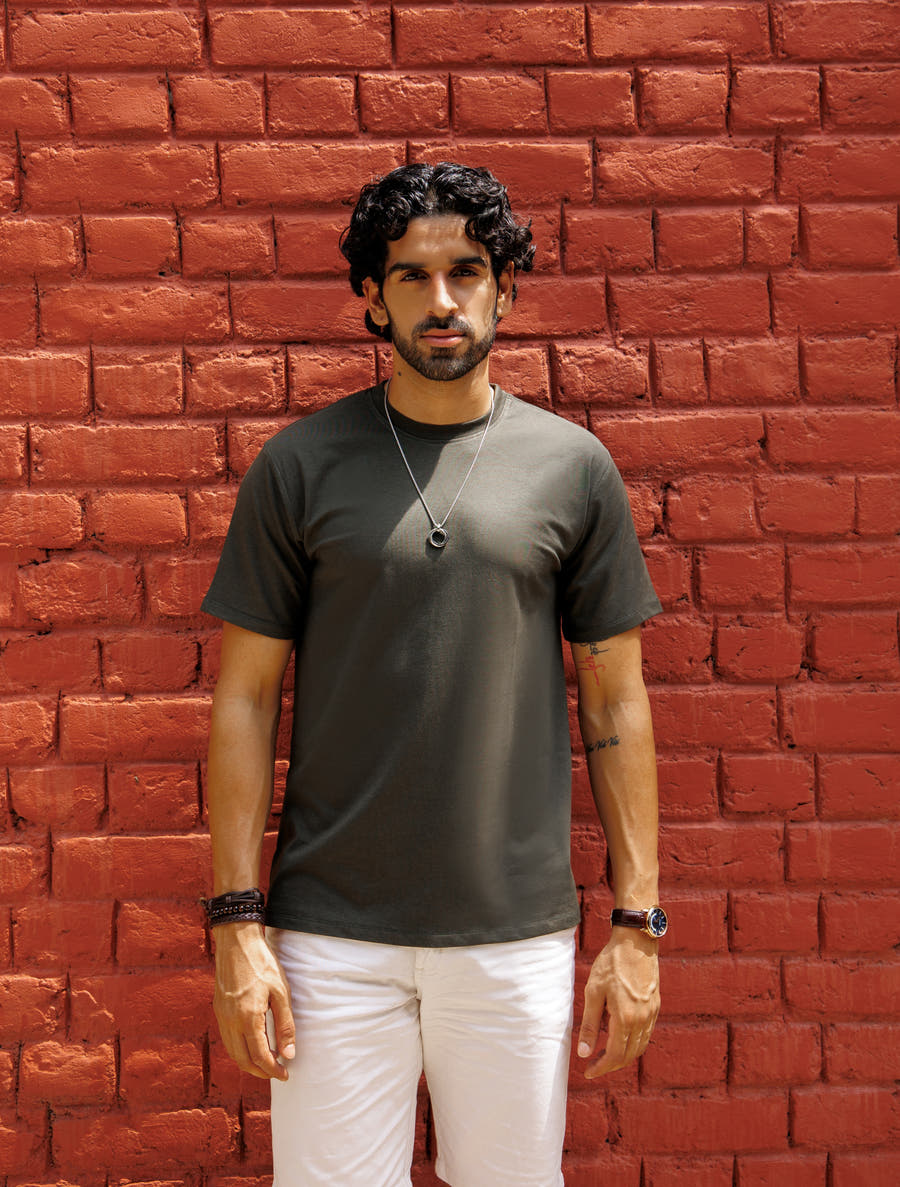 Bamboo Crew Tee – Olive