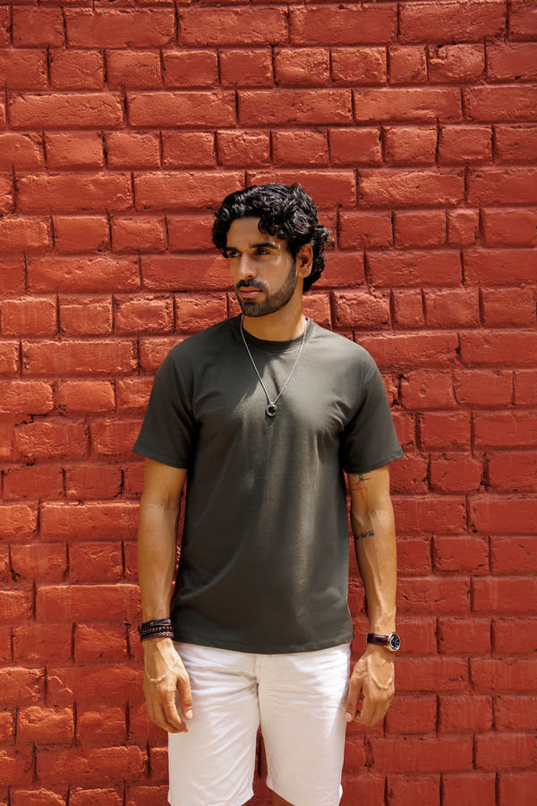 Bamboo Crew Tee – Olive