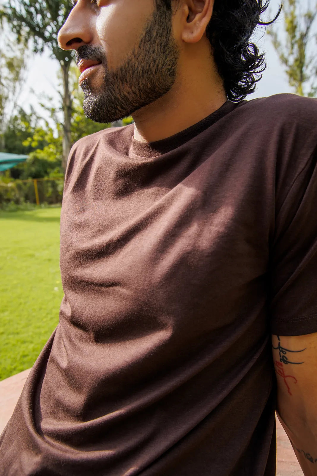 Bamboo Crew Tee – Coffee