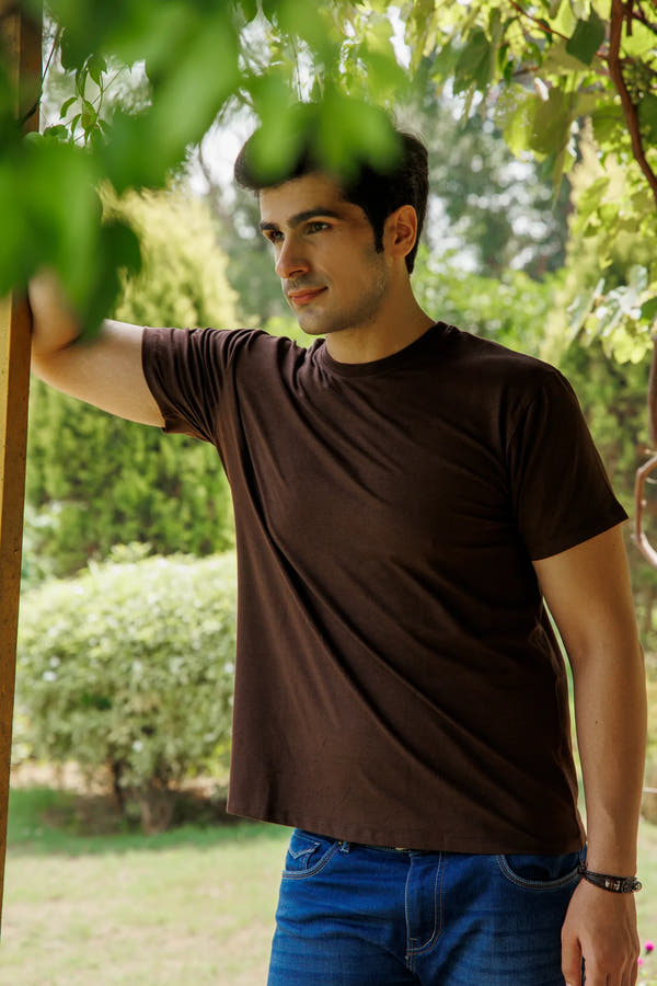Bamboo Crew Tee – Coffee