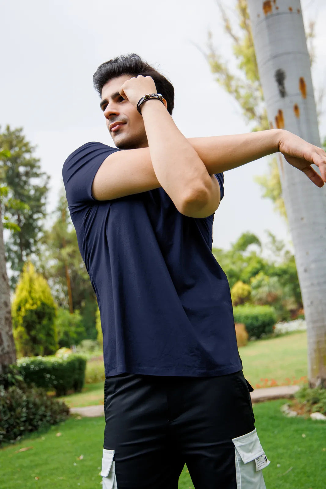 Bamboo Crew Tee – Navy
