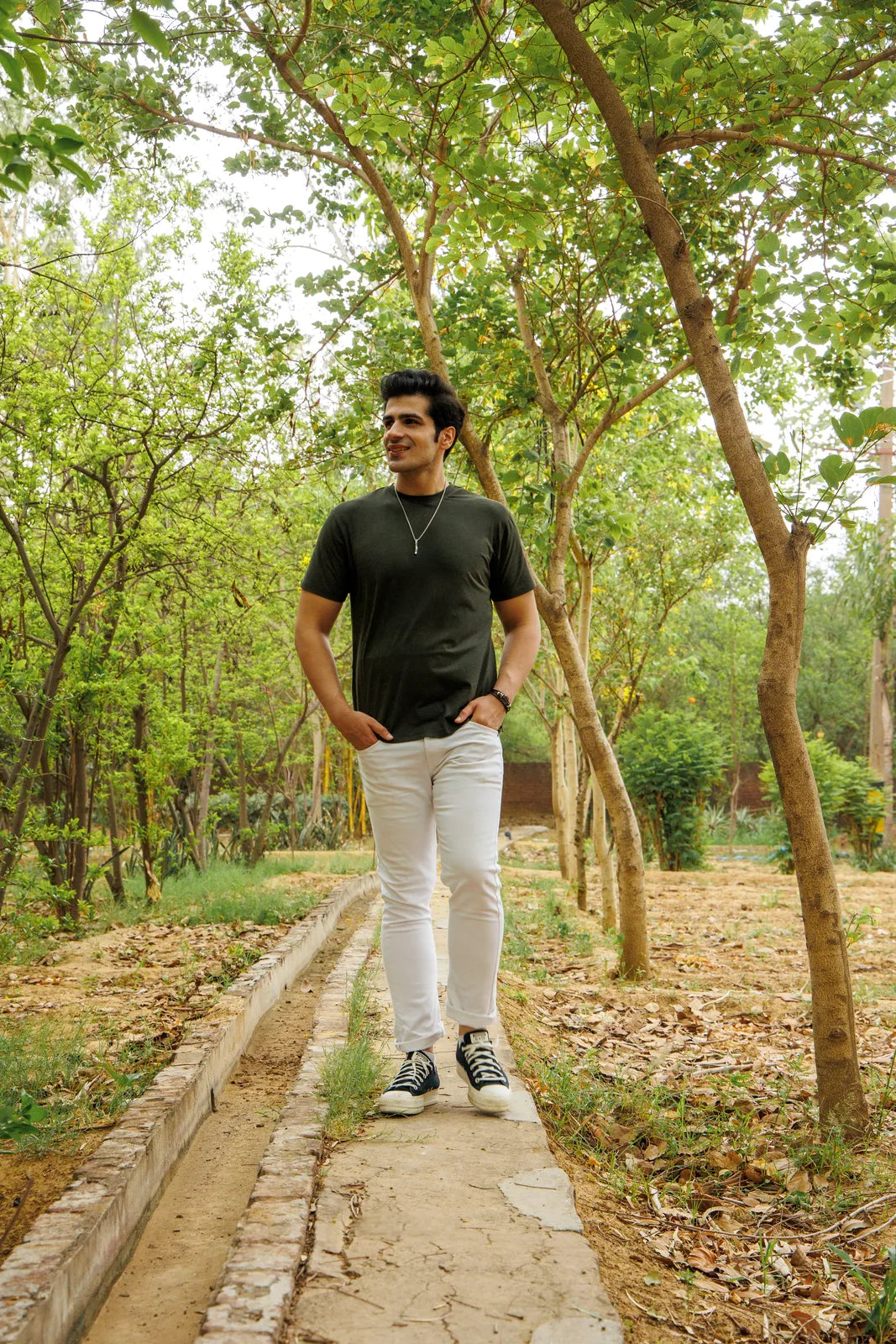 Bamboo Crew Tee – Olive