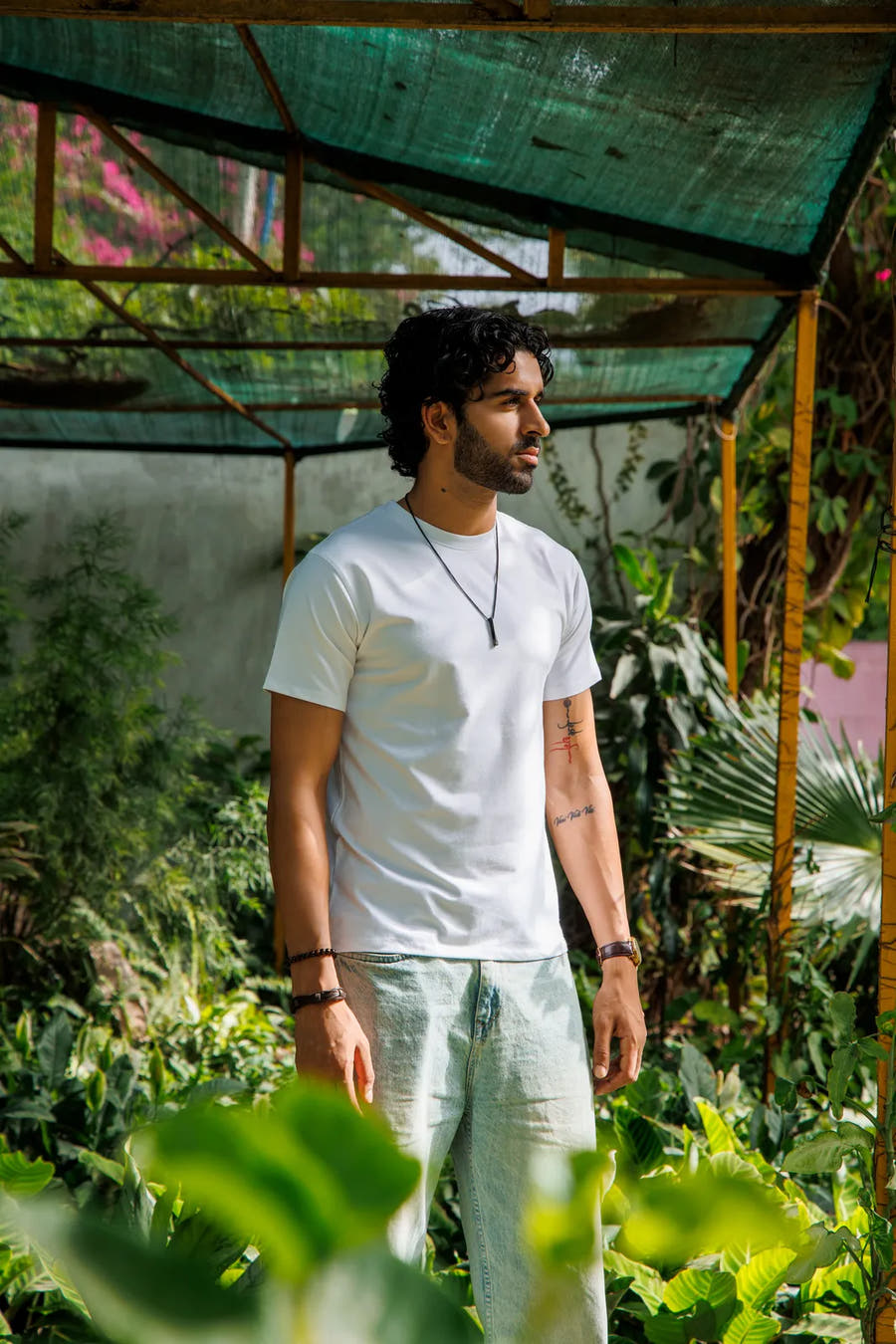 Bamboo Crew Tee – White