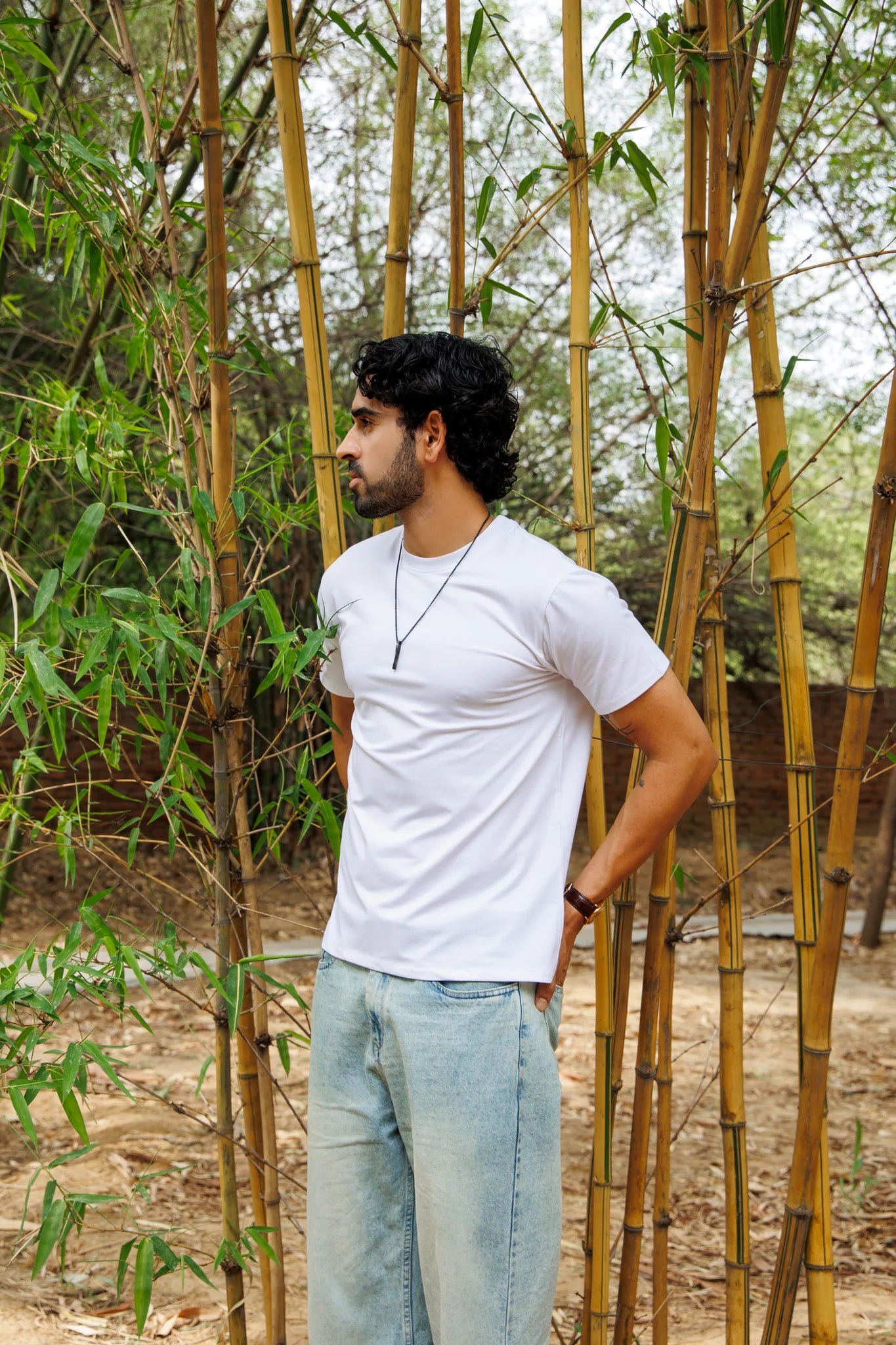 Bamboo Crew Tee – White